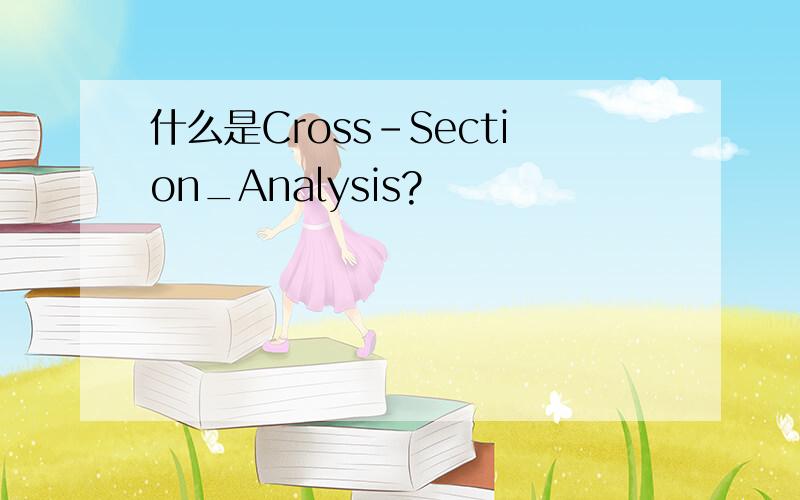 什么是Cross-Section_Analysis?