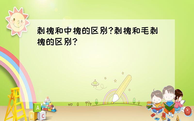 刺槐和中槐的区别?刺槐和毛刺槐的区别?