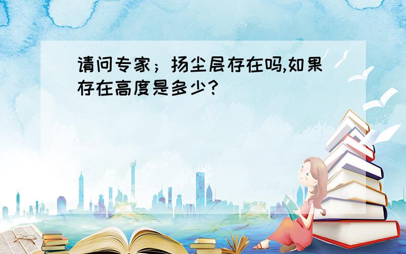 请问专家；扬尘层存在吗,如果存在高度是多少?