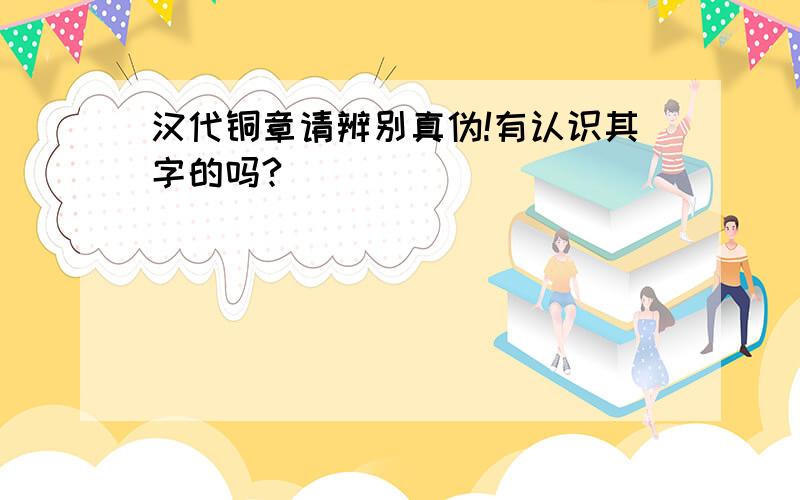 汉代铜章请辨别真伪!有认识其字的吗?