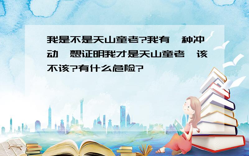 我是不是天山童老?我有一种冲动,想证明我才是天山童老,该不该?有什么危险?