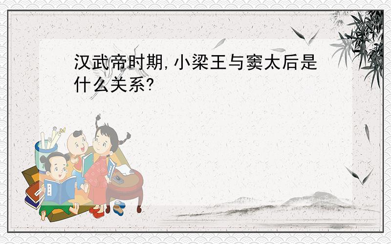 汉武帝时期,小梁王与窦太后是什么关系?