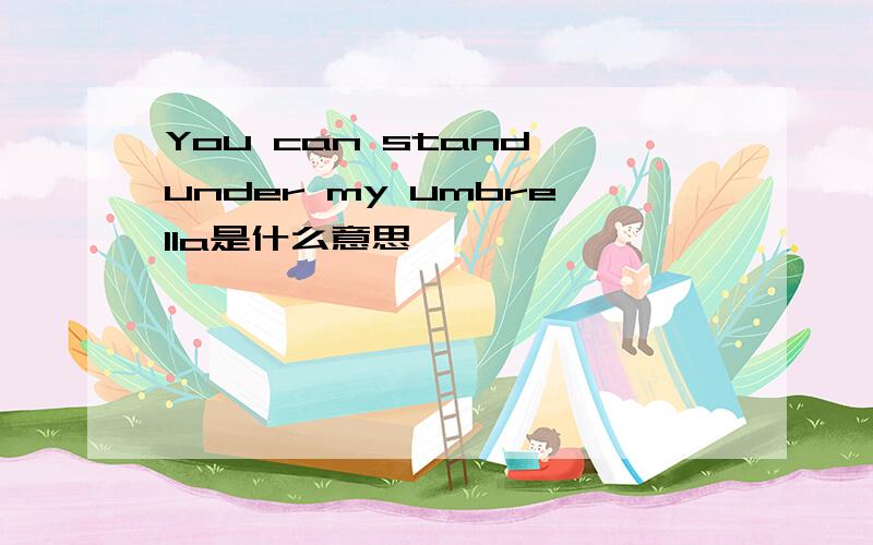 You can stand under my umbrella是什么意思