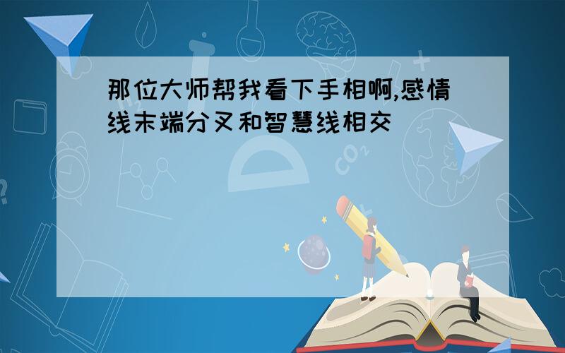 那位大师帮我看下手相啊,感情线末端分叉和智慧线相交