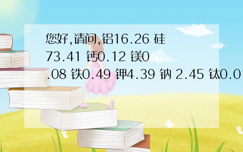 您好,请问,铝16.26 硅73.41 钙0.12 镁0.08 铁0.49 钾4.39 钠 2.45 钛0.01这样的陶瓷土矿有开采价值吗自然干了百度是78,烧了却成45了,有人说是 钾长石,我都搞不懂,求教