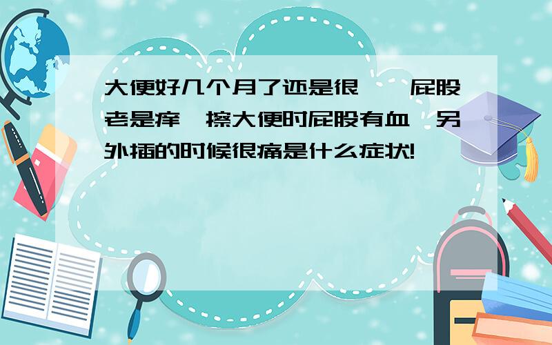 大便好几个月了还是很浠,屁股老是痒,擦大便时屁股有血,另外插的时候很痛是什么症状!