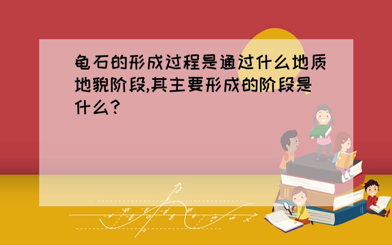 龟石的形成过程是通过什么地质地貌阶段,其主要形成的阶段是什么?