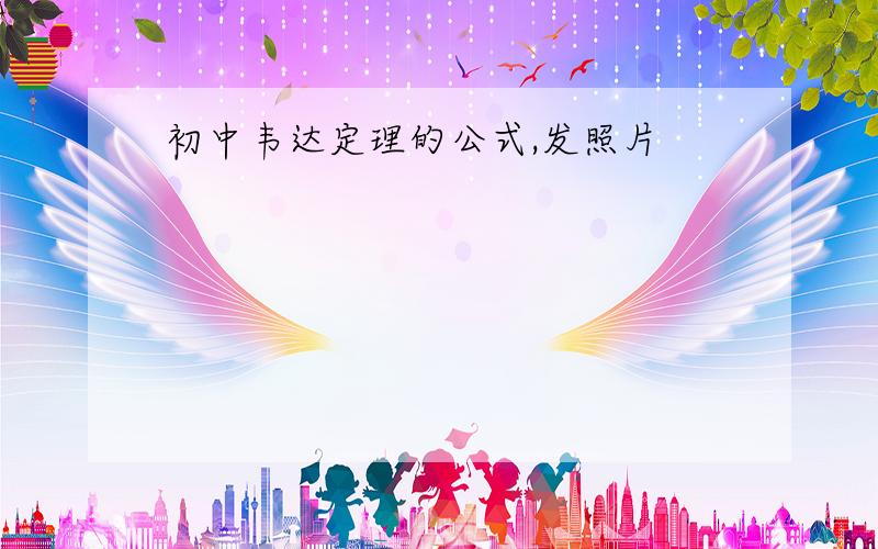 初中韦达定理的公式,发照片