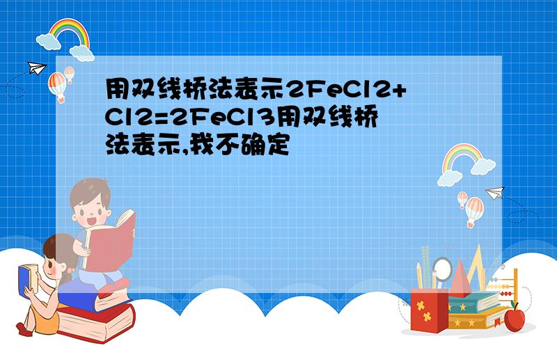 用双线桥法表示2FeCl2+Cl2=2FeCl3用双线桥法表示,我不确定