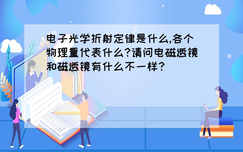 电子光学折射定律是什么,各个物理量代表什么?请问电磁透镜和磁透镜有什么不一样？