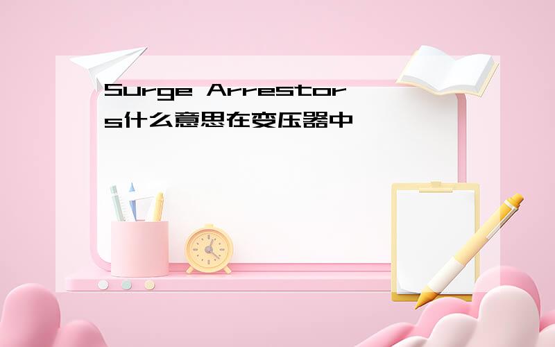 Surge Arrestors什么意思在变压器中,