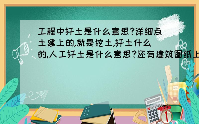 工程中扦土是什么意思?详细点土建上的,就是挖土,扦土什么的,人工扦土是什么意思?还有建筑图纸上的墙体150,是指粉刷后150还是光砖墙150