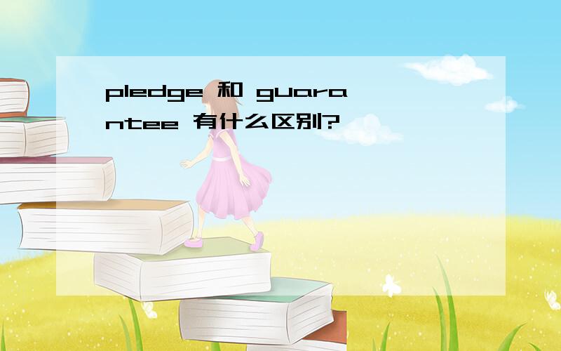 pledge 和 guarantee 有什么区别?