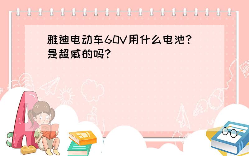 雅迪电动车60V用什么电池?是超威的吗?