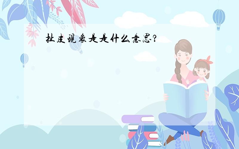 扯皮现象是是什么意思?