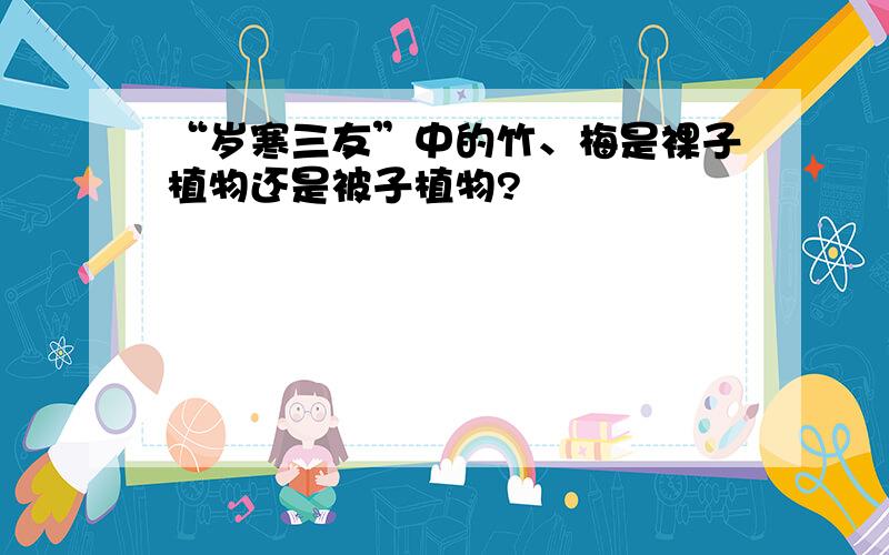 “岁寒三友”中的竹、梅是裸子植物还是被子植物?