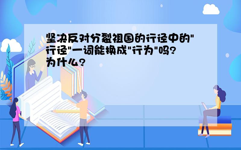 坚决反对分裂祖国的行径中的