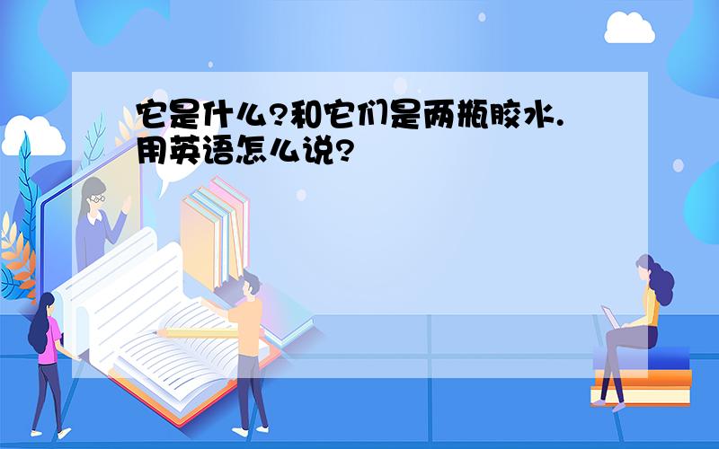 它是什么?和它们是两瓶胶水.用英语怎么说?