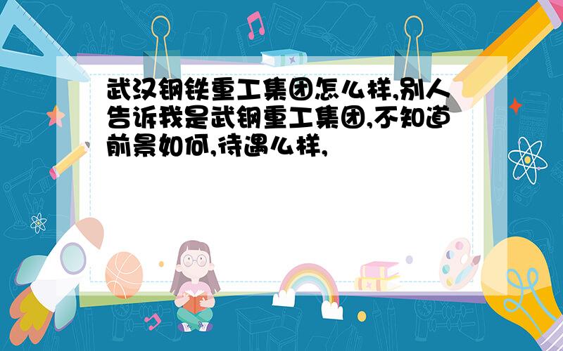 武汉钢铁重工集团怎么样,别人告诉我是武钢重工集团,不知道前景如何,待遇么样,