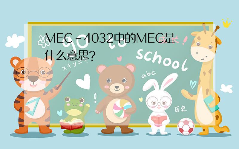 MEC-4032中的MEC是什么意思?