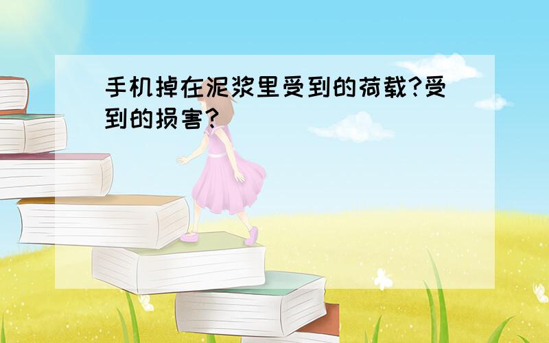 手机掉在泥浆里受到的荷载?受到的损害?