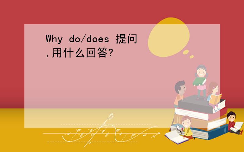 Why do/does 提问,用什么回答?