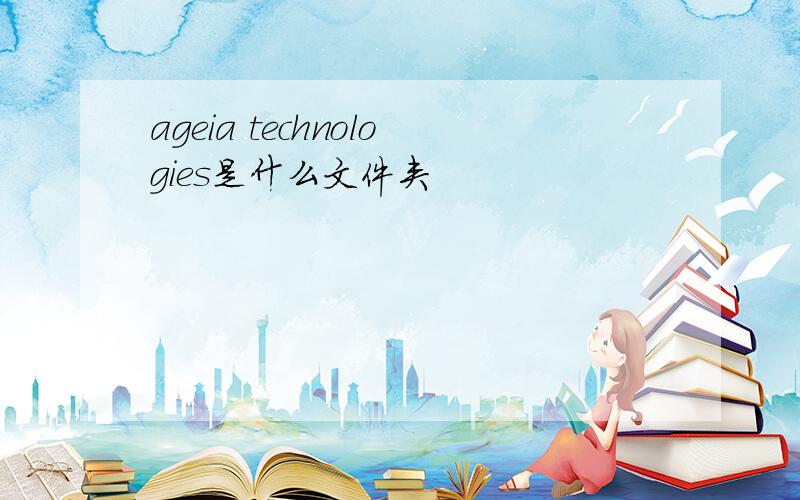 ageia technologies是什么文件夹