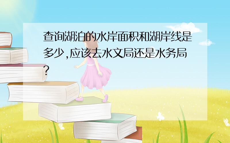 查询湖泊的水岸面积和湖岸线是多少,应该去水文局还是水务局?