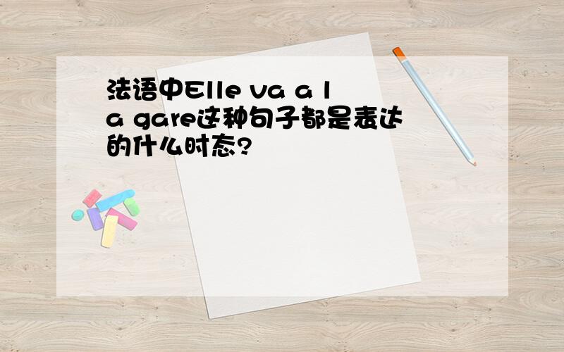 法语中Elle va a la gare这种句子都是表达的什么时态?