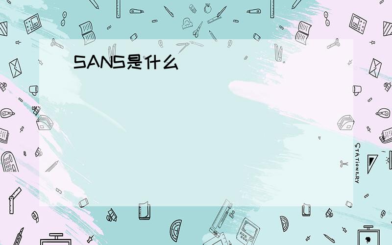 SANS是什么