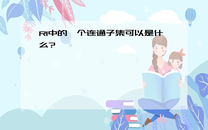 R1中的一个连通子集可以是什么?