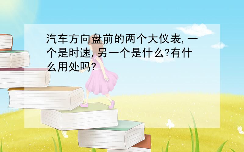 汽车方向盘前的两个大仪表,一个是时速,另一个是什么?有什么用处吗?