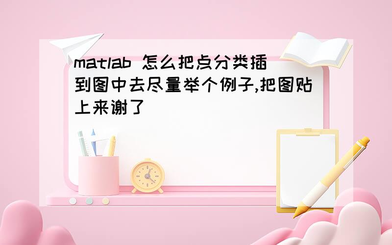 matlab 怎么把点分类插到图中去尽量举个例子,把图贴上来谢了