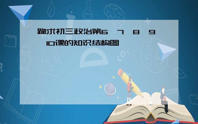 跪求初三政治第6、7、8、9、10课的知识结构图