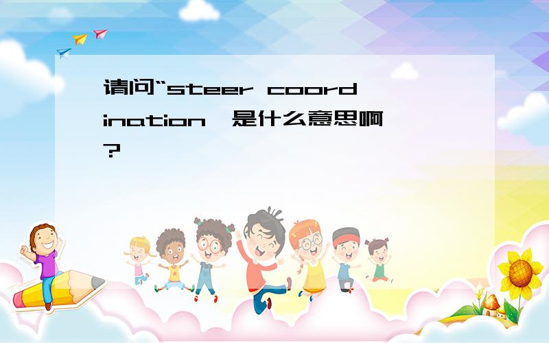 请问“steer coordination