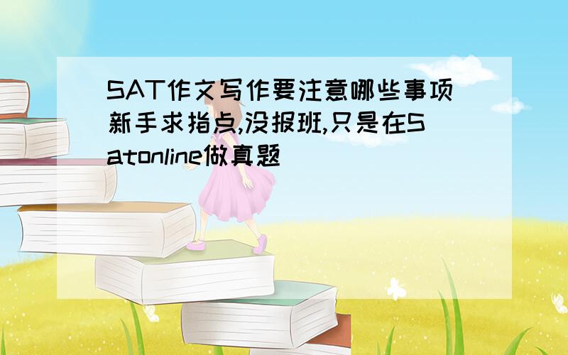 SAT作文写作要注意哪些事项新手求指点,没报班,只是在Satonline做真题