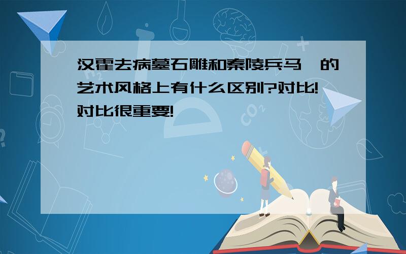 汉霍去病墓石雕和秦陵兵马俑的艺术风格上有什么区别?对比!对比很重要!