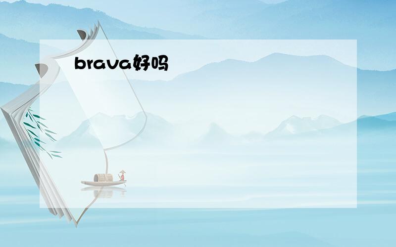 brava好吗