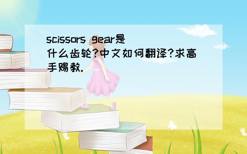 scissors gear是什么齿轮?中文如何翻译?求高手赐教.