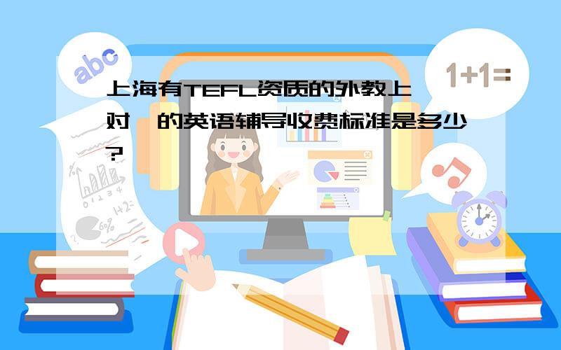 上海有TEFL资质的外教上一对一的英语辅导收费标准是多少?