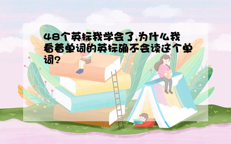 48个英标我学会了,为什么我看着单词的英标确不会读这个单词?