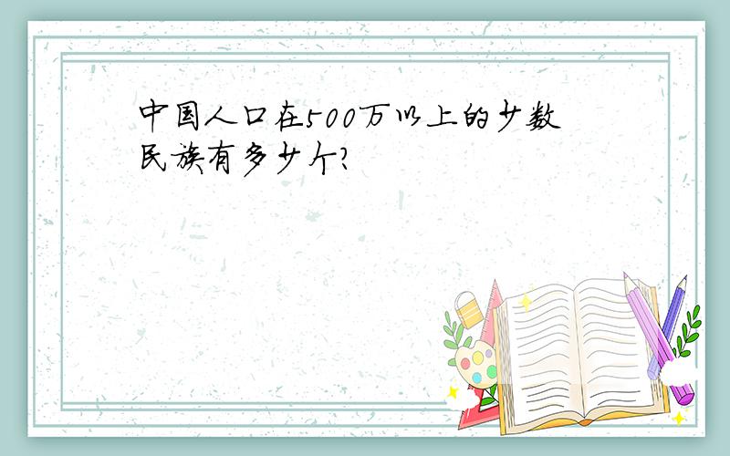 中国人口在500万以上的少数民族有多少个?