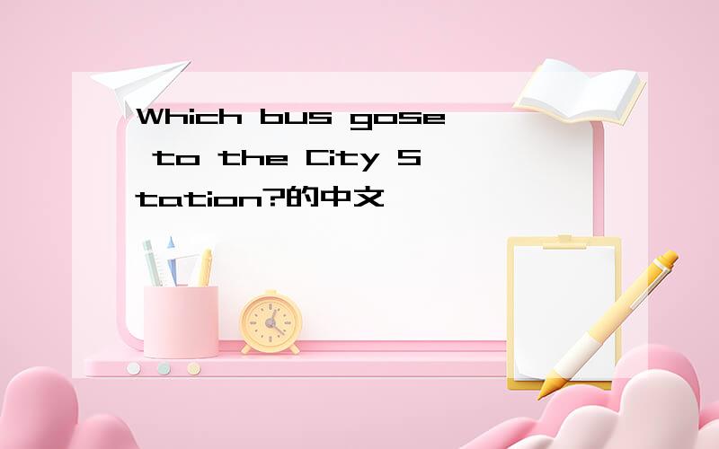 Which bus gose to the City Station?的中文