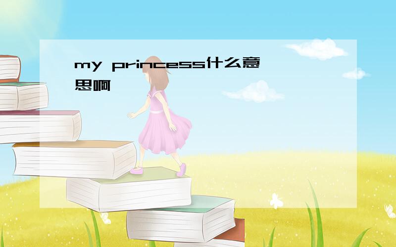 my princess什么意思啊