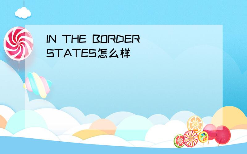 IN THE BORDER STATES怎么样