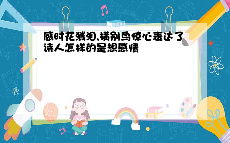 感时花溅泪,横别鸟惊心表达了诗人怎样的是想感情