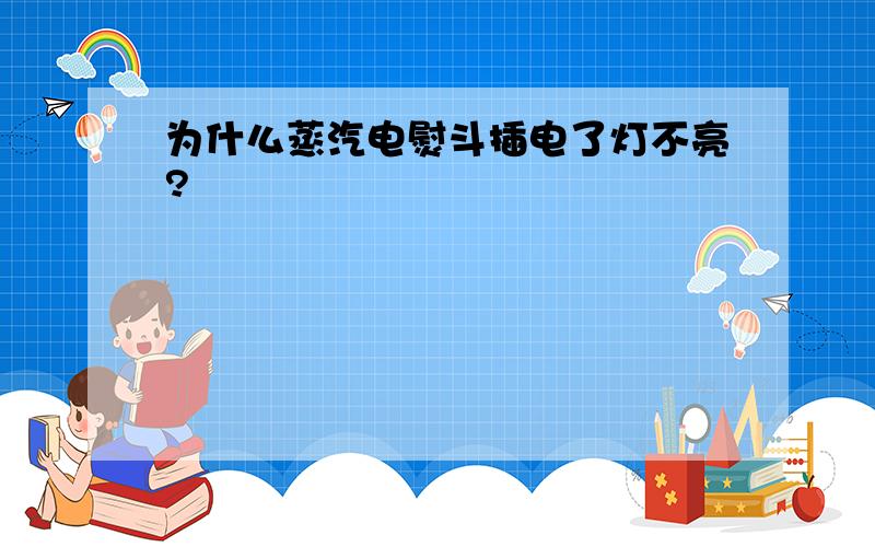 为什么蒸汽电熨斗插电了灯不亮?