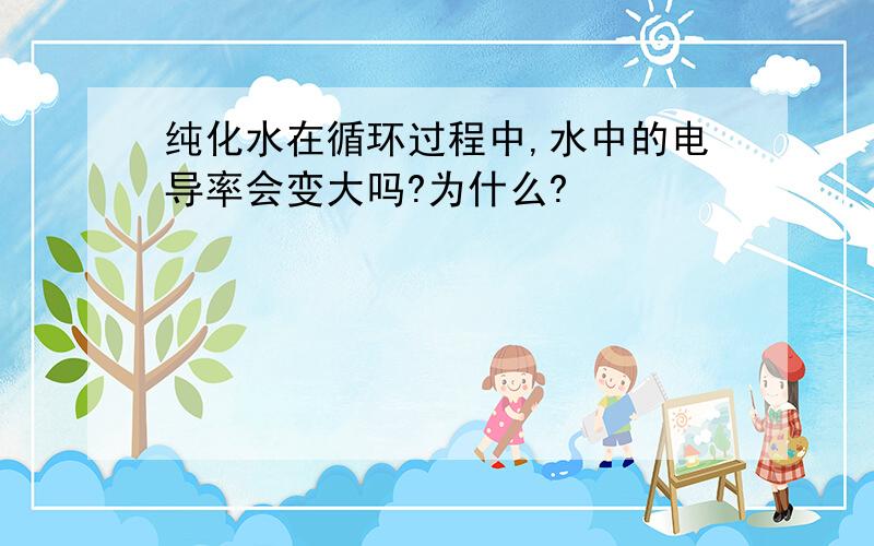 纯化水在循环过程中,水中的电导率会变大吗?为什么?