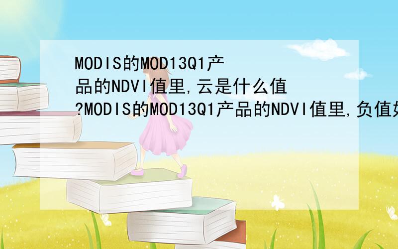 MODIS的MOD13Q1产品的NDVI值里,云是什么值?MODIS的MOD13Q1产品的NDVI值里,负值好像是水体,那么云是多少表示的,现在的值是-3000到9999,不知道云是多少表示的?