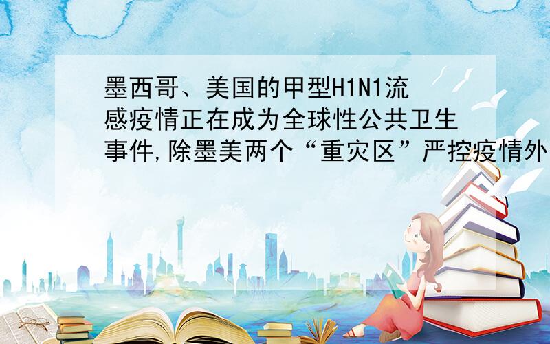 墨西哥、美国的甲型H1N1流感疫情正在成为全球性公共卫生事件,除墨美两个“重灾区”严控疫情外,其他国家政府也纷纷采取措施,密切防范、监控甲型H1N1流感病毒.下列关于甲型H1N1流感病毒的